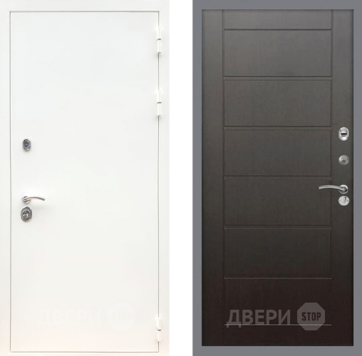 Дверь Рекс (REX) 5 Белая Шагрень Сити Венге в Раменском