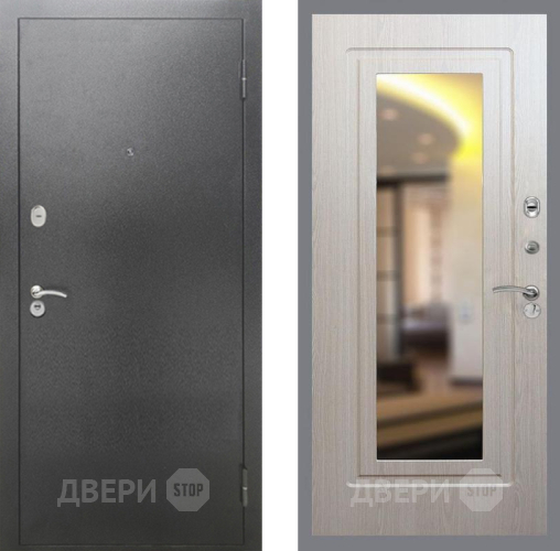 Дверь Рекс (REX) 2А Серебро Антик FLZ-120 Беленый дуб в Раменском