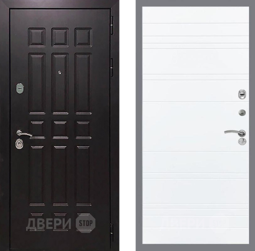 Дверь Рекс (REX) 8 Line Силк Сноу в Раменском