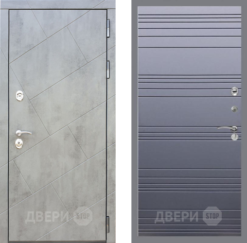 Дверь Рекс (REX) 22 Line Силк титан в Раменском
