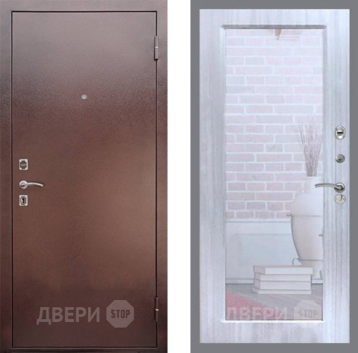 Входная металлическая Дверь Рекс (REX) 1 Зеркало Пастораль Сандал белый в Раменском