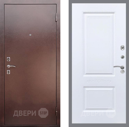Входная металлическая Дверь Рекс (REX) 1 Смальта Силк Сноу в Раменском