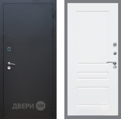 Дверь Рекс (REX) 1A Черный Муар FL-243 Силк Сноу в Раменском