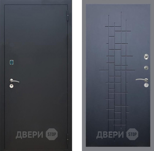 Дверь Рекс (REX) 1A Черный Муар FL-289 Ясень черный в Раменском