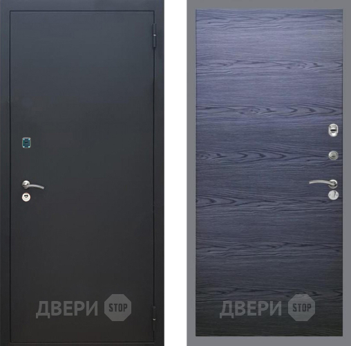 Дверь Рекс (REX) 1A Черный Муар GL Дуб тангенальный черный в Раменском