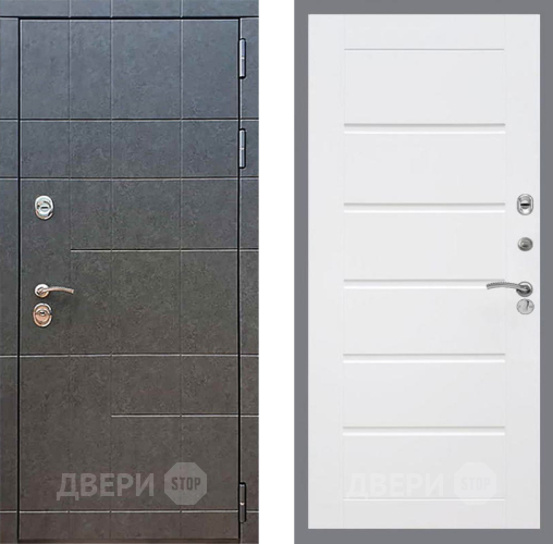 Входная металлическая Дверь Рекс (REX) 21 Сити Белый ясень в Раменском