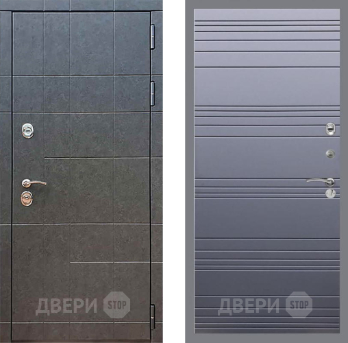 Входная металлическая Дверь Рекс (REX) 21 Line Силк титан в Раменском