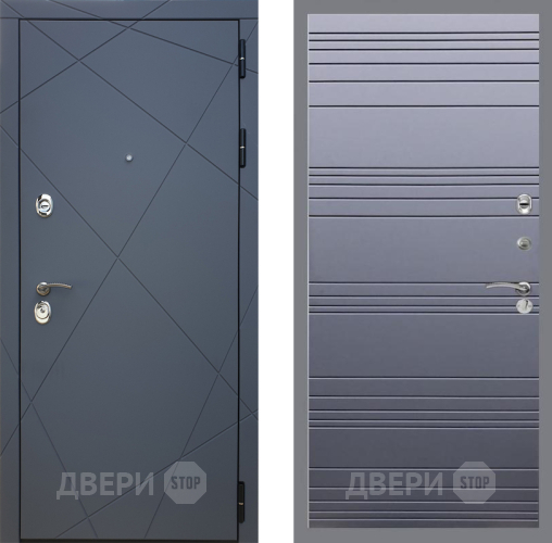 Входная металлическая Дверь Рекс (REX) 13 Силк Титан Line Силк титан в Раменском