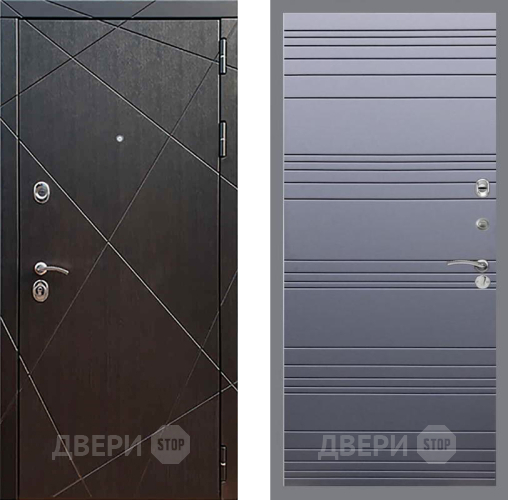 Дверь Рекс (REX) 13 Венге Line Силк титан в Раменском