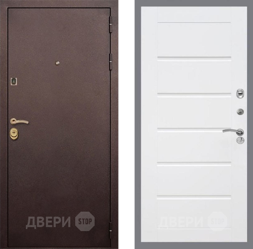Входная металлическая Дверь Рекс (REX) Лайт 3К Сити Белый ясень в Раменском