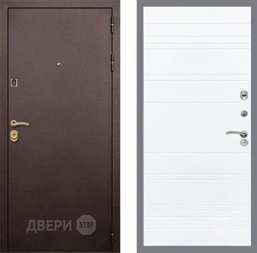 Дверь Рекс (REX) Лайт 3К Line Силк Сноу в Раменском