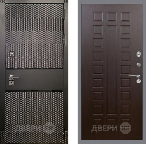Входная металлическая Дверь Рекс (REX) 15 Черный Кварц FL-183 Венге в Раменском