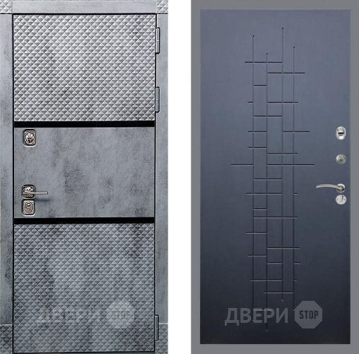 Входная металлическая Дверь Рекс (REX) 15 Бетон Темный FL-289 Ясень черный в Раменском