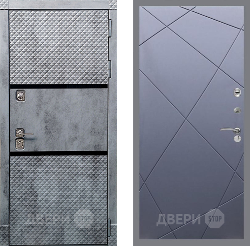 Входная металлическая Дверь Рекс (REX) 15 Бетон Темный FL-291 Силк титан в Раменском