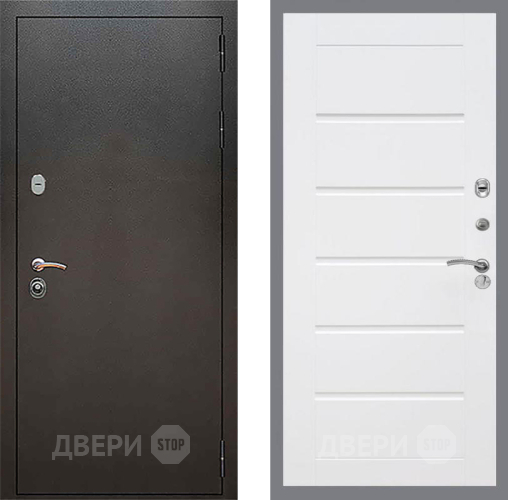 Дверь Рекс (REX) 5 Серебро Антик Сити Белый ясень в Раменском