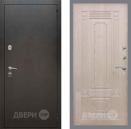 Дверь Рекс (REX) 5 Серебро Антик FL-2 Беленый дуб в Раменском