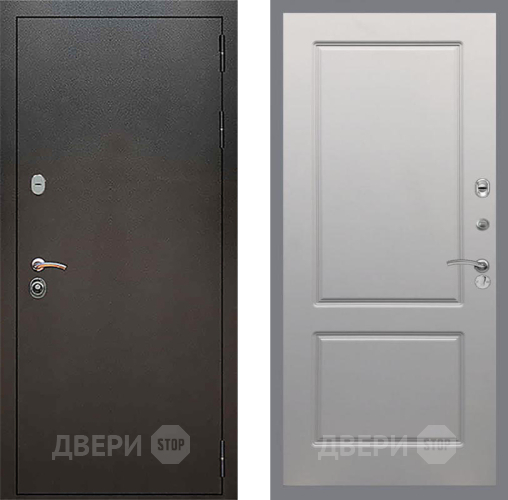 Дверь Рекс (REX) 5 Серебро Антик FL-117 Грей софт в Раменском