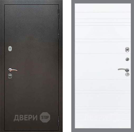 Дверь Рекс (REX) 5 Серебро Антик Line Силк Сноу в Раменском