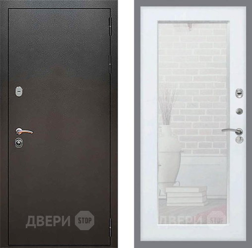 Дверь Рекс (REX) 5 Серебро Антик Зеркало Пастораль Силк Сноу в Раменском