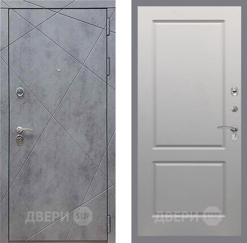 Дверь Рекс (REX) 13 Бетон Темный FL-117 Грей софт в Раменском