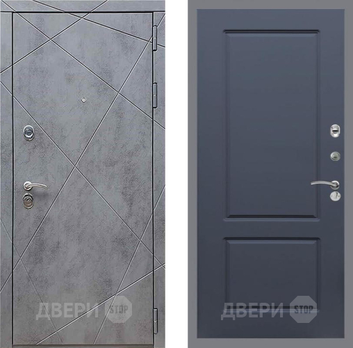 Входная металлическая Дверь Рекс (REX) 13 Бетон Темный FL-117 Силк титан в Раменском