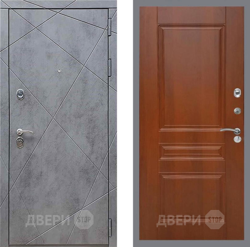 Дверь Рекс (REX) 13 Бетон Темный FL-243 Итальянский орех в Раменском