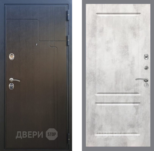Входная металлическая Дверь Рекс (REX) Премиум-246 FL-117 Бетон светлый в Раменском