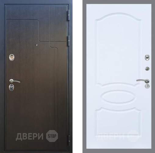 Входная металлическая Дверь Рекс (REX) Премиум-246 FL-128 Силк Сноу в Раменском