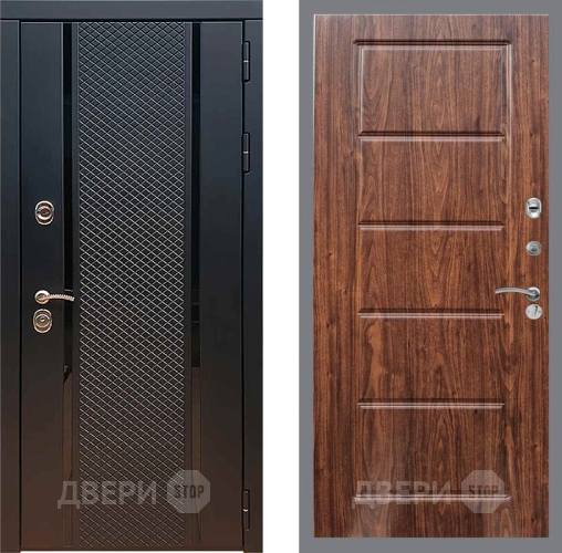 Дверь Рекс (REX) 25 FL-39 орех тисненый в Раменском