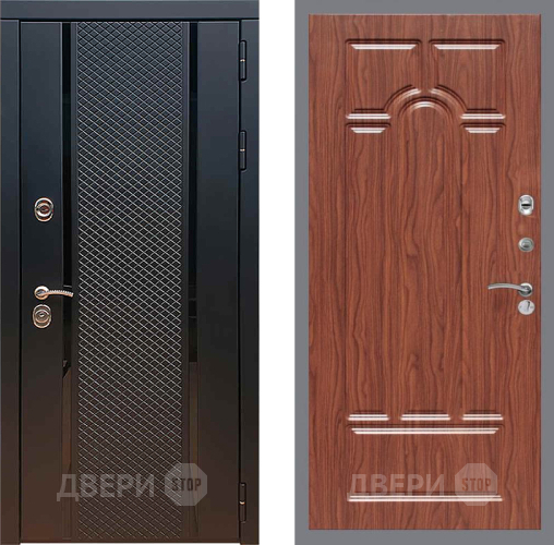 Дверь Рекс (REX) 25 FL-58 орех тисненый в Раменском