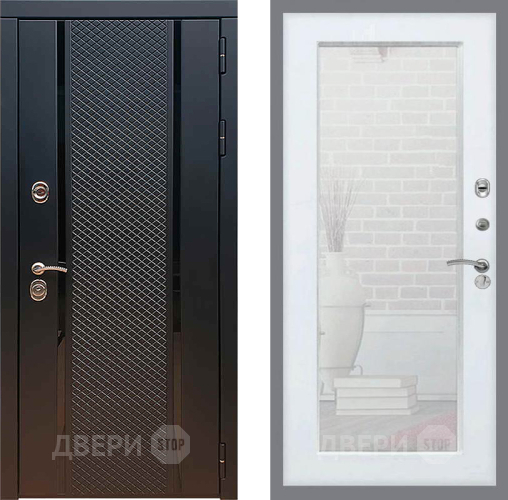 Дверь Рекс (REX) 25 Зеркало Пастораль Силк Сноу в Раменском