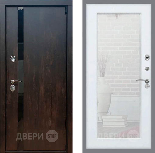 Дверь Рекс (REX) 26 Зеркало Пастораль Силк Сноу в Раменском