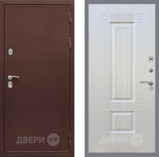 Входная металлическая Дверь Рекс (REX) 5 металл 3 мм FL-2 Лиственница беж в Раменском