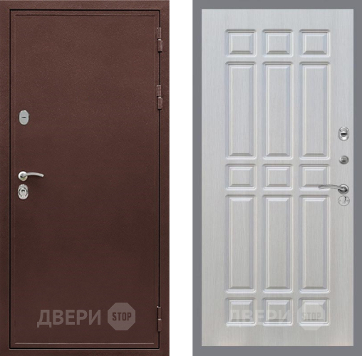 Входная металлическая Дверь Рекс (REX) 5 металл 3 мм FL-33 Лиственница беж в Раменском
