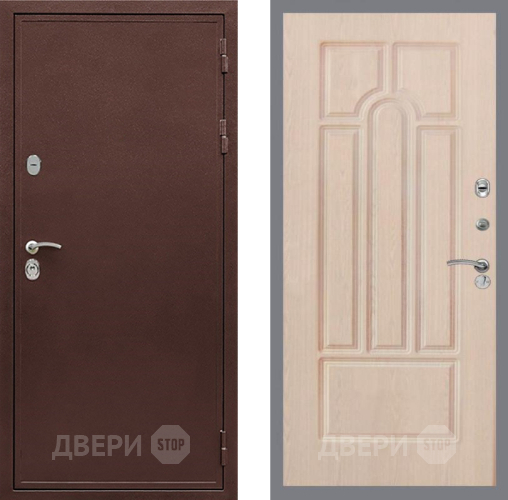 Входная металлическая Дверь Рекс (REX) 5 металл 3 мм FL-58 Беленый дуб в Раменском