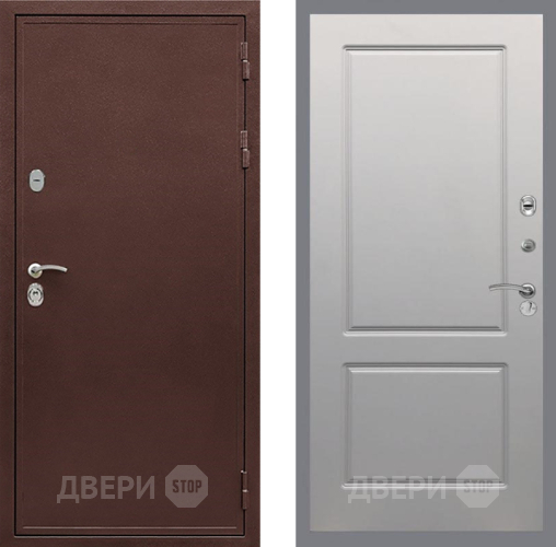 Дверь Рекс (REX) 5 металл 3 мм FL-117 Грей софт в Раменском