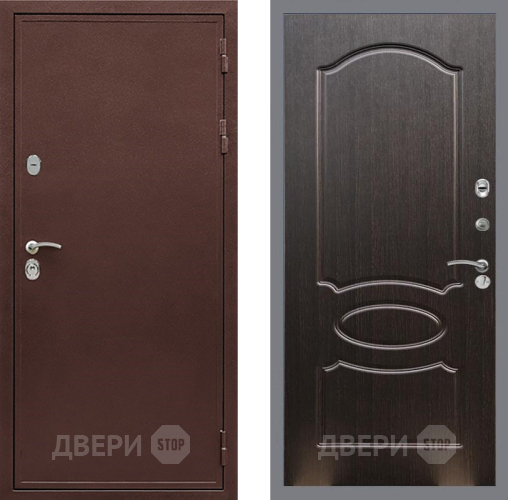 Входная металлическая Дверь Рекс (REX) 5 металл 3 мм FL-128 Венге светлый в Раменском