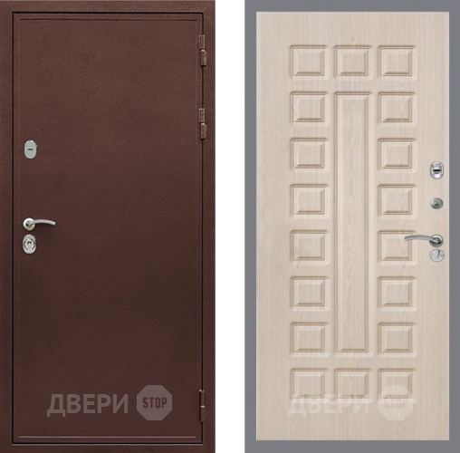 Входная металлическая Дверь Рекс (REX) 5 металл 3 мм FL-183 Беленый дуб в Раменском