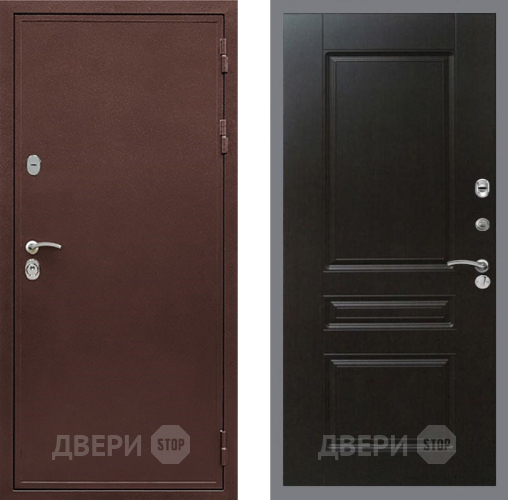 Дверь Рекс (REX) 5 металл 3 мм FL-243 Венге в Раменском