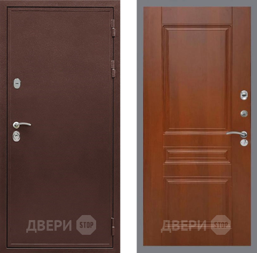 Входная металлическая Дверь Рекс (REX) 5 металл 3 мм FL-243 Итальянский орех в Раменском